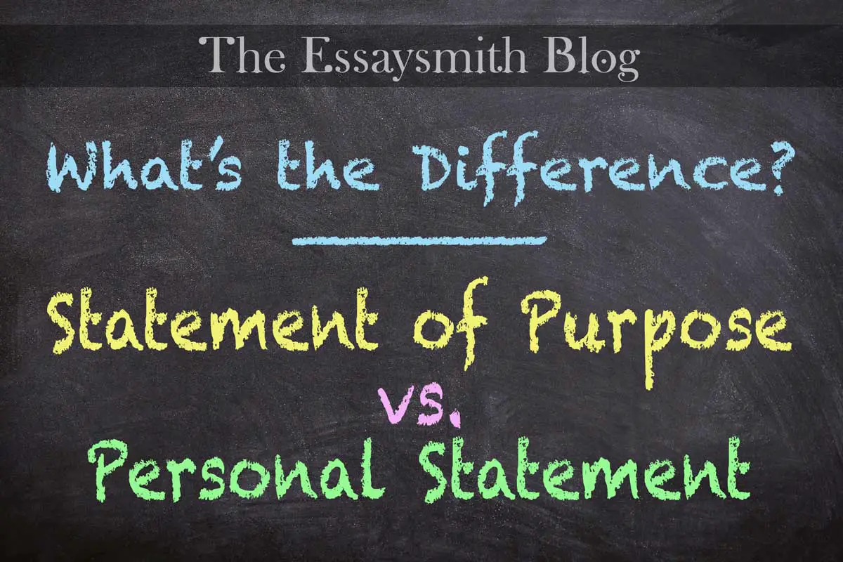 personal statement and essay difference
